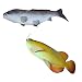 MagiDeal Artificial Realistic Freshwater Carp Imitation Model Toy Pretend Food Grey