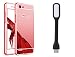 Novo Style Back Cover Case with Bumper Frame Case for OPPO Neo 7  Rose Gold + Mini USB LED Light Adjust Angle / bendable Portable Flexible USB Light RS.329.00