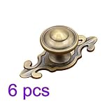 TXXCI 6Pcs Möbelknopf Schrankknöpfe Möbelknöpfe Set Möbelgriff Türknopf Cabinet Pulls Schrank Griffe Tür-Fach-Knöpfe für Dresser Kitchen – Bronze - 2