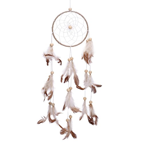 Soledi Dreamcatcher Indian Traumfänger gute Träume Geschenk und Dekoration für Haus (Kaffeebraun)