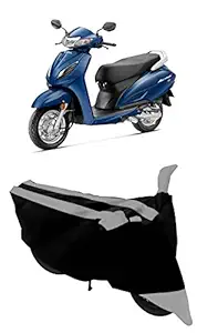 SHIVRAT Semi Waterpoof & UV Protection Honda Activa 6G Scooty Cover Dustproof Fabric (Grey)