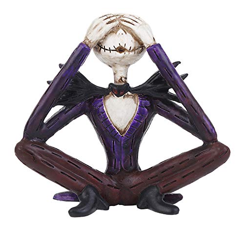 Preisvergleich Produktbild Totenschädel Skull,Miya Halloween Ornamente Simulation Modell Menschlichen Schädel Skeleton Modell Menschlichen Harz Schädel Garten Statue Skulptur Schädel Kreative Harz Handwerk Statue-11