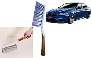 Auto Pearl Bristle and ABS Long Handle Car Cleaning Brush (36 x 7 cm) for - M5