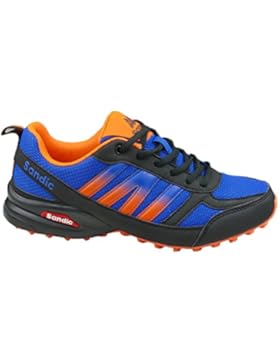 GIBRA® Herren Sportschuhe Übergröße, sehr leicht und bequem, blau/neonorange, Gr. 47-49