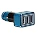 Produktbild Jintime Auto Adapter Ladegerät Triple USB Metall Buchse 3-Port Ladegerät für iphone8/Samsung Galaxy S5/Ipad (Blue)