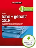 Lexware lohn+gehalt 2019 basis-Version PC Download (Jahreslizenz)|Einfache Lohn- und Gehaltsabrechnungs-Software f�r Freiberufler, Handwerker und Kleinbetriebe|Kompatibel mit Windows 7 oder aktueller - 
