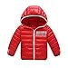Produktbild Stillshine Babys Jacke mit Kapuze für Winter und Herbst,100% Polyester-Gewebe und weicher,Daunenjacke Outwear Kugelmantel Kinder (140, Rot)