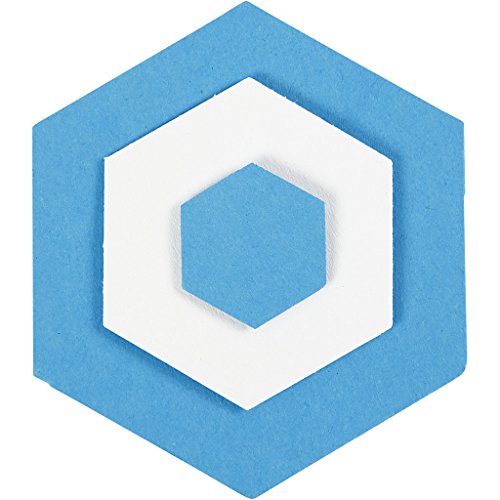 Stanzer-Set, Größe 25+49+75 mm, Hexagon, 3 sort. - 3