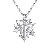 ❤ Material - die Maple Leaf Halskette ist aus feinem 925er Sterling Silber und verziert, und Dream Catcher Halskette ist erwiesen sich als Bodysave nach strengen Kontakt Test. ohne schädliche Wirkstoffe, die Damen Schmuck ist nickelfrei, frei von Blei, Cadmium und Bestand SGS geprüft Standard, nicht schädlich für Ihre Gesundheit.