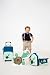 Lassig Cute Hanging Lightweight Kids Bathroom Wash bag Toiletry Travel Bag with multiple compartments, Wildlife Turtle