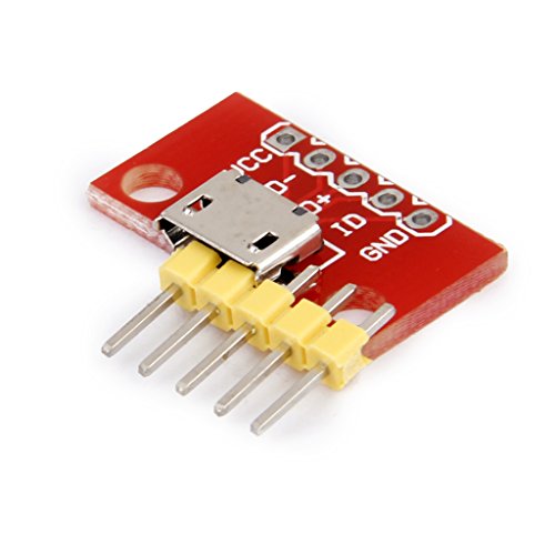 Gazechimp Micro-B USB Breakout Board Phone Power charging converter Module Rot - 3