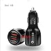 Produktbild WYL Fast Car Charger 3.0 Adapter, Dual USB Port 35W, für Mobile Geräte, kompatibel mit jedem Mobiltelefonmodell,Black