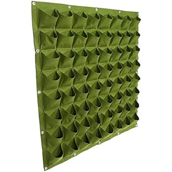 64 Taschen Pflanztaschen Wandbehang Gartenarbeit Pflanzer Outdoor