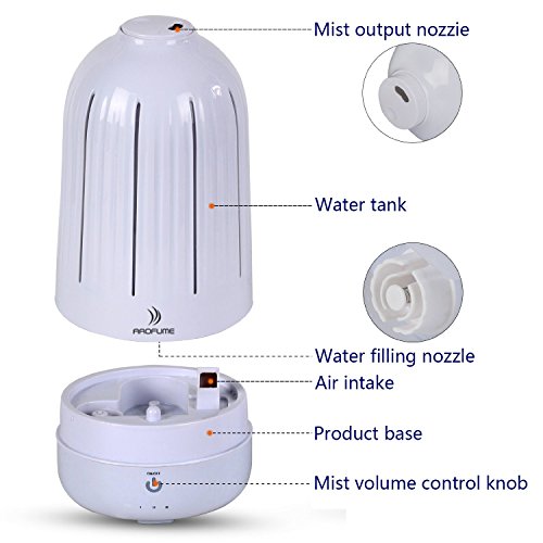 Arofume Aroma Diffusor Aromatherapie Humidifier 2000ml Grosse Kapazität Ätherische Öl Ultraschall Luftbefeuchter mit 7 LED Farbwechsel Licht, Wasserlos Auto off, für Büro Spa Schlafzimmer Babies Kinder Haus Yoga - 4