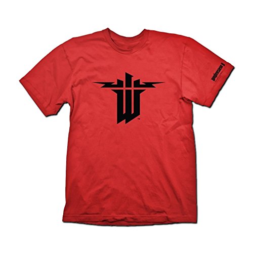 Preisvergleich Produktbild T-Shirt Wolfenstein 2 - Symbol [rot, XL]