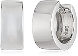 ZEEme Basic Unisex-Klappcreolen 925/- Sterling Silber 7/15mm hochglanzpoliert 500210123R