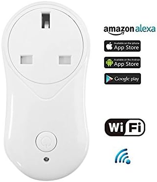 Wifi Smart Plug,Mini Outlet Works with Amazon Alexa and Google Assistant,with USB Port, Remote Control Switch, Timing Function, No Hub Required,1 pack(UK Plug)
