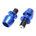 Produktbild Motorrad Aluminium Lenkerenden Griffe Stecker Blau Schwingungsdämpfend