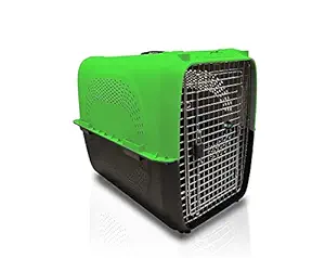 PSK PET MART Dog Plastic Flight Crate Iata Approved Pet Carrier, Traveler Multi-Color (18 INCH)