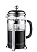 Produktbild French Press & Espresso Maker von Küste, 8 Tassen (4 Tassen,), Kaffeemaschine hitzebeständigem Borosilikatglas mit doppelter Bildschirm gründlich System Filter Coffee. Keine, Edelstahl
