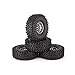 Produktbild Hermosairis 4 Stücke 1,9 Zoll 120mm Gummireifen Reifen mit Metall Felge Set für 1/10 Traxxas TRX-4 SCX10 RC4 D90 RC Crawler Auto Teil