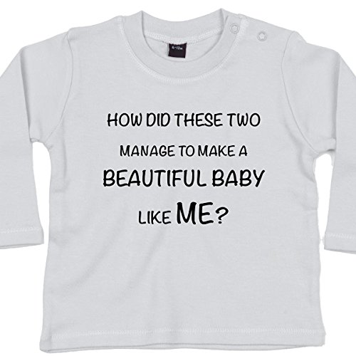 How? - Funny Baby T-shirts, 18 to 24 mths, White