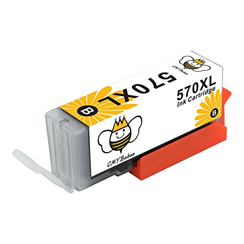 CMYBabee 5 Packs Ersatz für PGI-570XL CLI-571XL Tintenpatrone(1*schwarz, 1*Foto Schwarz, 1*Cyan, 1*Magenta, 1*Gelb) Hohe Kapazität kompatibel mit Pixma G5750 MG5751 MG5752 MG5753 MG6850 MG6851 MG6852 MG6853 MG7550 MG7150 TS5050 TS5051 TS5053 TS5055 TS6050 TS6051 TS6052 - 3