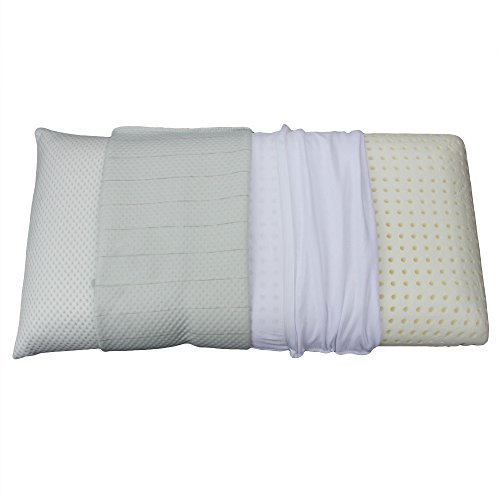 Nackenschmerzen, Migräne, Stress und Schlaflosigkeit! Orthopädisches Kopfkissen 40 x 80 x H 12 cm, Nackenstützkissen, Druckausgleichender Visco-Gelschaum. - 2