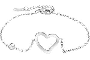 ittu Bracelets pour Femme - Bijoux Trèfle Chanceux, Amour, Love et Cœur - Exprimez vos Sentiments avec Élégance, le Cadeau Parfait pour Toutes les Occasions, Noël, Anniversaires, [acier inoxydable]
