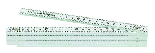 Metrica 18010 Glasfaser-Massstab 2 m, weiß