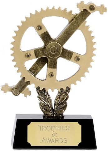 8" Super Sprocket Cycling Trophy with Free Engraving up to 30 Letters A1072B