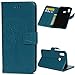 Produktbild Vogu'SaNa Huawei P Smart 2019 HandyHülle, Eule Hülle Flipcase Kompatible für P Smart 2019 Leder Cover Flipcover Schutzhülle Schutz Etui Brieftasche Tasche mit Ständer und Magnetverschluss Blau