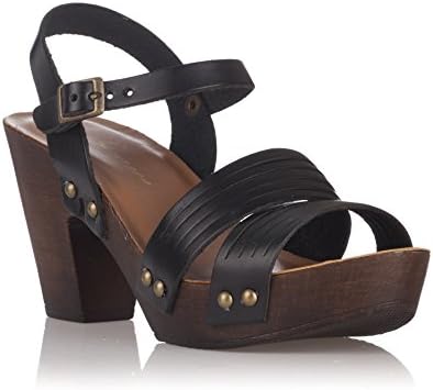 Laura Moretti Sandals Made of Cowhide Leather and Goatskin Sole with Rigid PU Sole in Oak Color and Rubber Slip TPU Non-Slip. Product Manufactured by Hand.