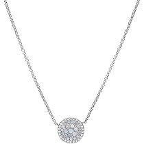 Fossil Collana Da Donna Vintage Glitz, Lunghezza: 42Cm + 5Cm Collana In Acciaio Inossidabile Oro Rosa, JF03648791