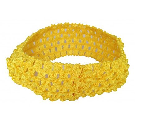 Baby Girl Elastic Crochet Soft Hair Bands Yellow" RS.100 (29.00% Off) - Amazon