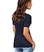3900-NVY-12: Ruched Pleated Sleeve Plain Stretch Jersey Top T Shirt Party Work