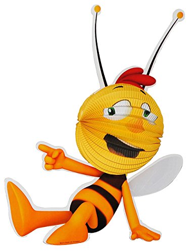 Papier Laterne / Lampion - Biene Maja - Willi - für Kinder Papierlaterne - Laternen Lampions - Honigbiene - für Laternenumzug - Mädchen Jungen - Bienen
