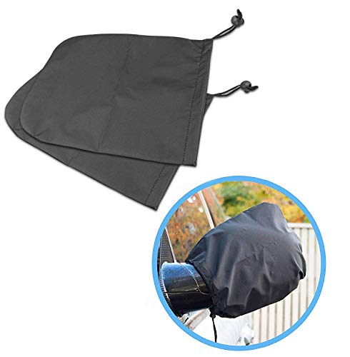 KidsHobby 2 Pezzi Copri Specchietto Universal Car Side Mirror Snow Cover Parabrezza Side View Mirror Cover Protettiva Nero Auto Exterior Mirror Covers from Snow, Ice, Outdoor