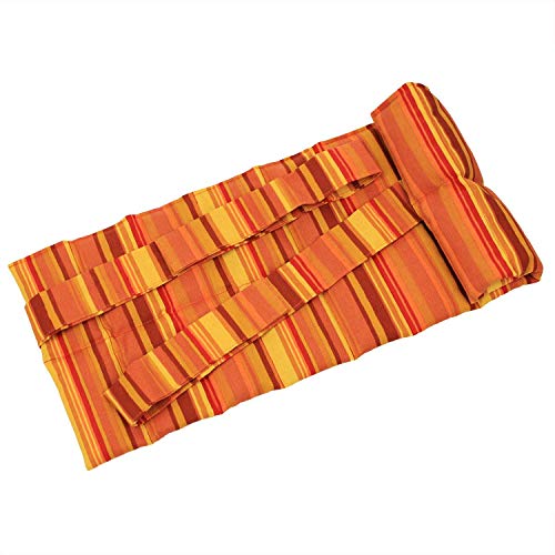 Preisvergleich Produktbild Hilfe bei Rückenschmerzen, Bandscheibenleiden! Hexenschuss Großes Wärmekissen mit Bändern- Körnerkissen - Nierenkissen - Wellnesskissen - Wohlfühlkissen- Füllung gereinigter Weizen - in 3 Farben (gelb)