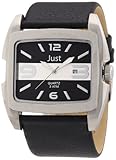 Just Watches Herren-Armbanduhr Analog Quarz Leder 48-S3353-SL