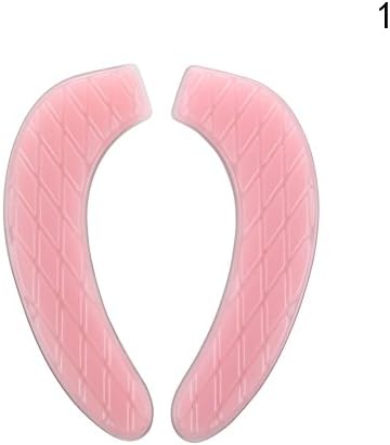 LUVCALS Bathroom Gel Toilet Seat Cover Sticky Bathroom Washable Sticky Cushion Universal Pads (Pink)