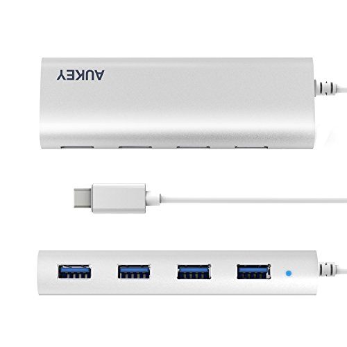 AUKEY USB C Hub auf USB 3.0 * 4 Port Aluminum Type C Hub für New Macbook, Macbook Pro 2016, Google ChromeBook Pixel 2015, usw. - 2
