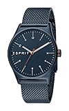 Esprit Herren Analog Quarz Uhr mit Edelstahl Armband ES1G034M0095