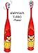 Produktbild elektrische Zahnbürste - " Angry Birds " - Kinder & Baby / Batterie betrieben - hochwertige Borsten - Kinderzahnbürste & Babyzahnbürste - Mädchen & Jungen - zum Hinstellen / Aufstellen - Putztrainer - Zähne putzen - elektrisch Kleinkinder / Vögel / Bird - Red Comic - Pc Game - Zahnbürsten / Zähneputzen lernen