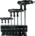 Produktbild 8 x Quergriff Schraubendreher-Satz / Schraubenschlüssel-Einsätze Innensechskant mit Kugelkopf Set T-Griff 2-10 mm
