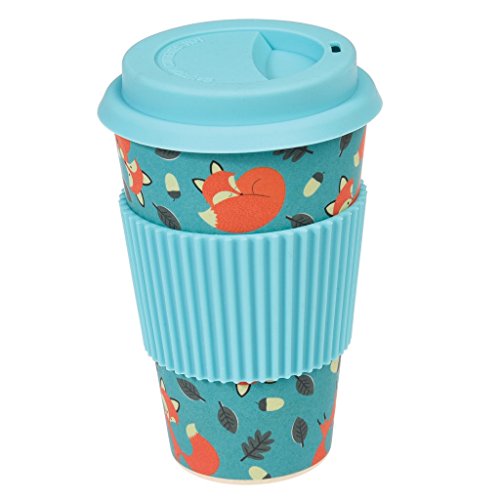 dotcomgiftshop Eco Coffe Cup 26628 Coffee To Go - Becher aus Bambus "Rusty The Fox"