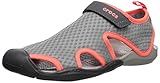  Crocs Swiftwater Mesh Sandal W, Sandalias Deportivas para Mujer, Gris (Light Grey/Pearl White 01s), 42/43 EU