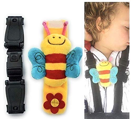 Paquete de 2 pinzas para el pecho, para asiento de coche, silla de paseo, no ayuda a evitar que los niños se lleven los brazos fuera de las correas