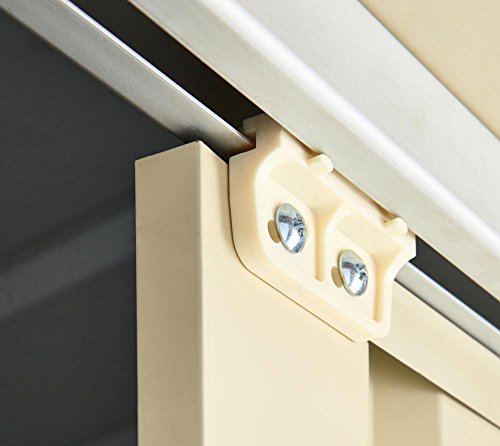 Globel Industries Türgleiter Set Smooth Cream (Beige) Doppelrollen Schiebetür - 2