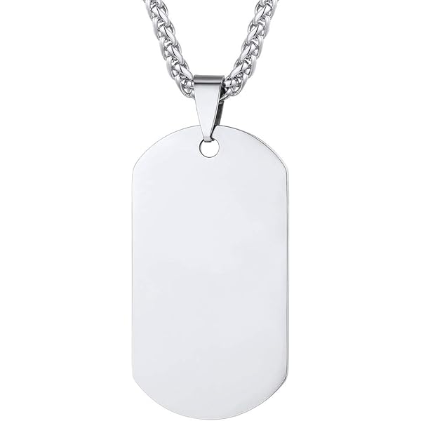 Jovivi Collana Barra 3D Personalizzata Uomo Donna - Incidi Nome, Data O Coordinate In Acciaio Inox - Regalo Ideale Per Coppia, Amici, Famiglia - 2